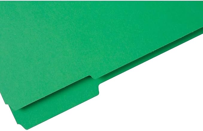 Staples Reinforced Colored File Folders, Letter Size, 3‑Tab Design, Green, Heavy‑Duty Construction, 100/Box - Image 6