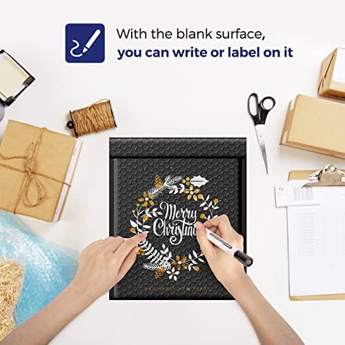Fuxury Black Bubble Mailers 8.5x12" Padded Envelopes 40 Pack #2 - Image 4
