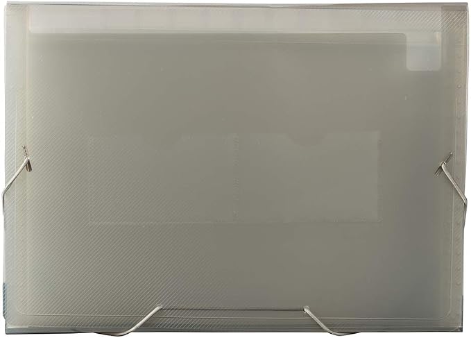 JAM PAPER Accordion Folders - 13 Pocket Plastic Expanding File - Letter Size - 9 x 13 - Smoke Grey - Sold Individually - Image 2