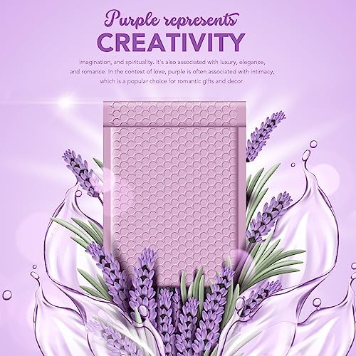 Metronic Bubble Mailers 6x10 Inch 100 Pack Lavender Padded Envelopes - Image 3