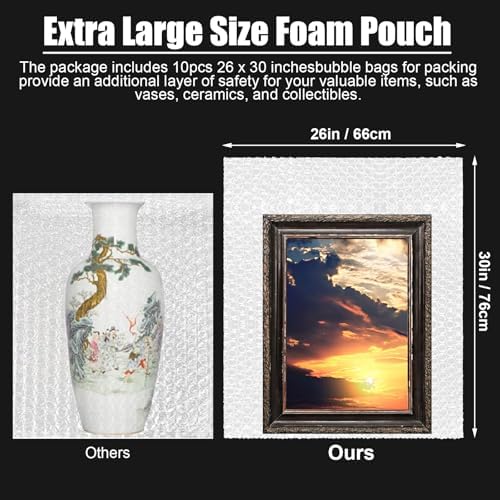 Dunzoom 10 Pack 26 * 30 Inch Extra Large Bubble Pouches, Non-adhesive Strip - Image 3