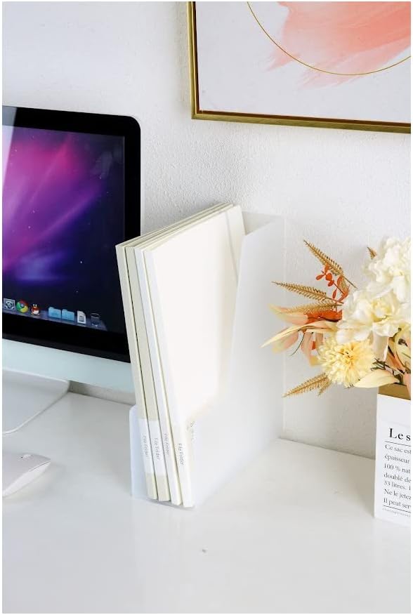 YBM Home Vertical File Bins Organizer Open Front Design for Easy Access to Files, Documents, and Magazines, Ideal for Home Office, Work Desktops, or School, Medium, 1260-3 - Image 2