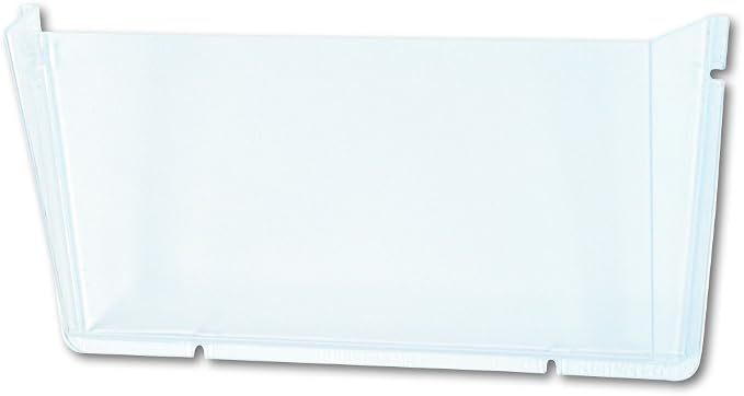 Deflecto Unbreakable DocuPocket, Wall File Organizer, Letter Size, Clear, Single Pocket, 14.5" x 3" x 6.5" (63201) by Deflecto