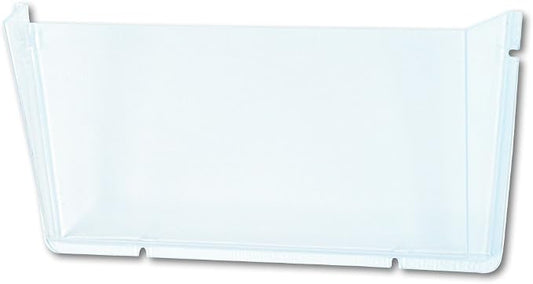 Deflecto Unbreakable DocuPocket, Wall File Organizer, Letter Size, Clear, Single Pocket, 14.5" x 3" x 6.5" (63201) by Deflecto