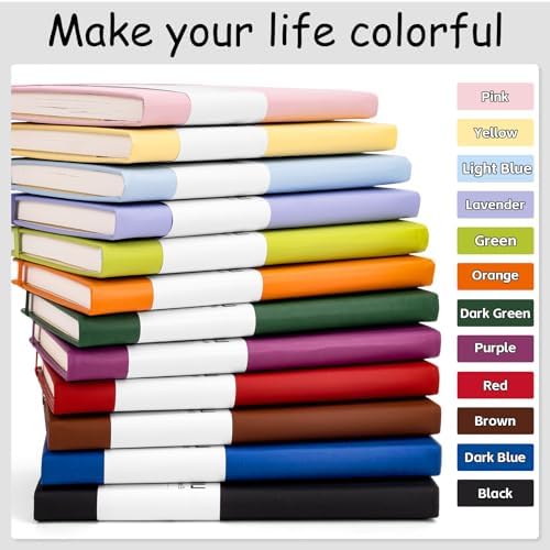 Dynta Lined Journal Notebooks for Women Men, A5 Hardcover Journals Bulk - Image 6
