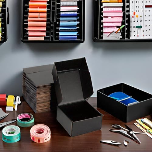 Black Shipping Boxes 6x6x3 Inches, 20 Pack - Image 4