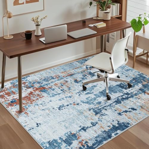Office Chair Mat for Hardwood Floor, 72"x48" Easy Glide Computer Chair Mat Protector for Rolling Chair Under Desk Rug Nonslip Backing, Machine Wash by CHAKME