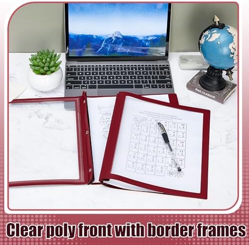 Teling 36 Pcs Report Covers with 3 Prong Presentation Folders, Red - Image 4