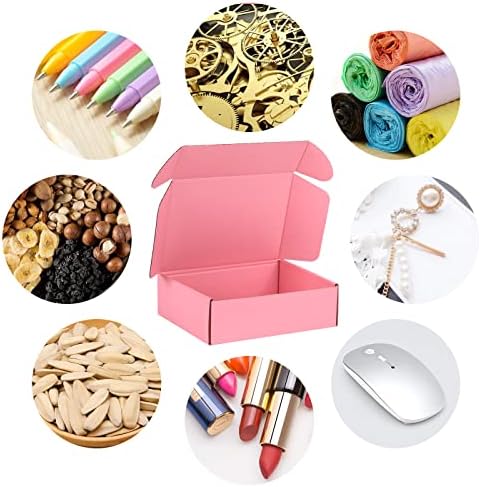 6x4x4 inch Pink Shipping Boxes for Small Business- Set of 25 - Image 6
