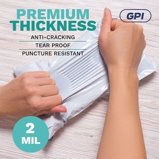 6" X 9" Poly Mailers, 1000 Count White Polymailer Shipping Envelopes for Clothes 2 Mil Unpadded Waterproof Opaque Self-Seal Poly Bags with Tear/Puncture Proof Adhesive Strip - Image 6