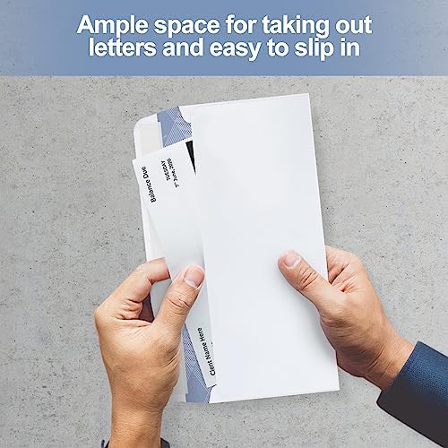 PANDRI 500 Pack #10 Windowless Self-Seal Envelopes, Security Tinted - Image 6