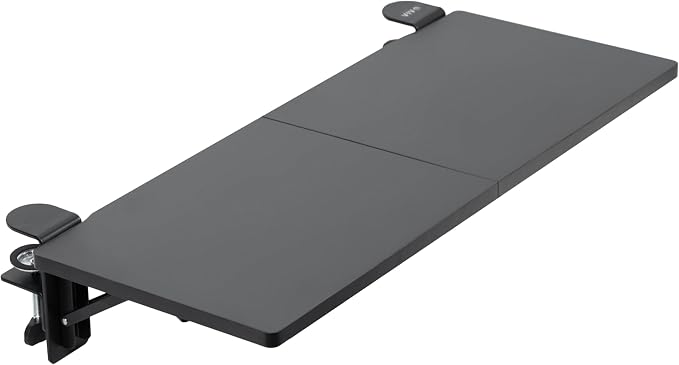VIVO Black Clamp-on 30 x 12 in Desk Extender, DESK-EXT30 | Foldable, Wrist Support Arm Rest, Office Keyboard Tray, Side Table Extension Attachment by Unknown
