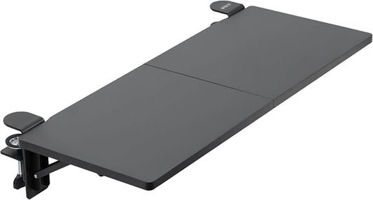 VIVO Black Clamp-on 30 x 12 in Desk Extender, DESK-EXT30 | Foldable, Wrist Support Arm Rest, Office Keyboard Tray, Side Table Extension Attachment by Unknown