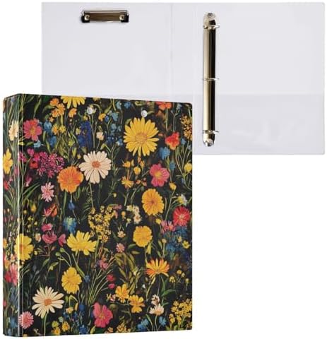 3 Ring Binder 1.5 Inch Clipboards Binders with Interior Pockets Round Ring Binder for Office Supplies and School by KICPOAY