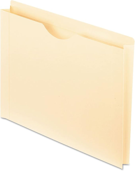 Pendaflex File Jackets, Letter Size, Manila, Reinforced Straight-Cut Tabs with Thumb Cut, 50 per Box (22150) by TOPSProducts
