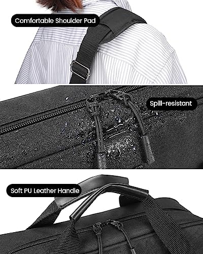 Zipper Binder 3 Inch 3 Ring with Shoulder Strap Multi-Pocket,Tough - Image 4