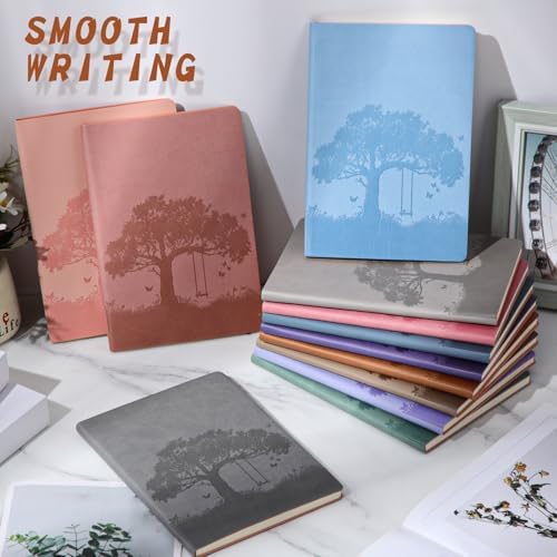 TaoBary A5 PU Leather Journals Bulk Colorful Tree Journal Notebook Soft Leather Cover Lined Ruled Writing Notebook for Back to School Office Group Team Volunteer(Classic Colors,24 Pcs) - Image 6