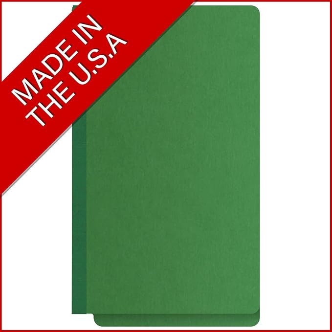 Ecom Folders End Tab Pressboard File Folders | Legal Size 25 Pt Stock with 2" Tyvek Expansion | Full Cut Tabs for Medical Charts, Legal Documents & Office Records | Moss Green, Box of 25 - Image 5