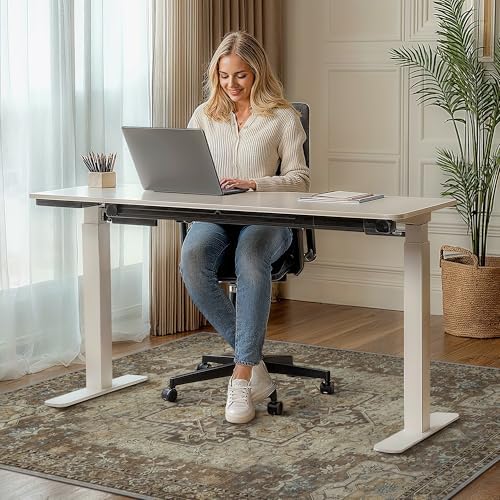 36"x48" Office Chair Mat for Hardwood Floor, Non-Slip Washable Brown - Image 2