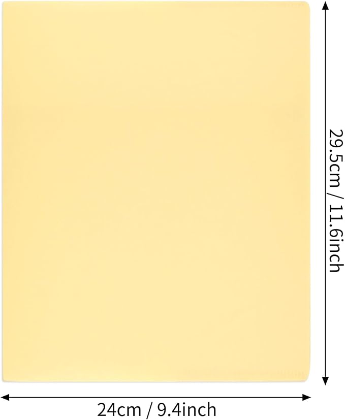 EOOUT 24pcs Plastic Folders with Pockets, Heavy Duty Pocket Folders, 2 Pocket File Folders with 2 Business Card Holder, 8 Colors, Letter Size, A4 Size, for Office School Filing Supplies - Image 3