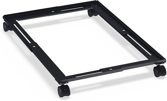 Staples Vertical File Caddy for Letter/Legal Files, Letter/Legal Compatible, Black, 2 Pack by Staples