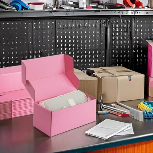 10x4x4 inch Pink Shipping Boxes for Small Business- Set of 25 - Image 5