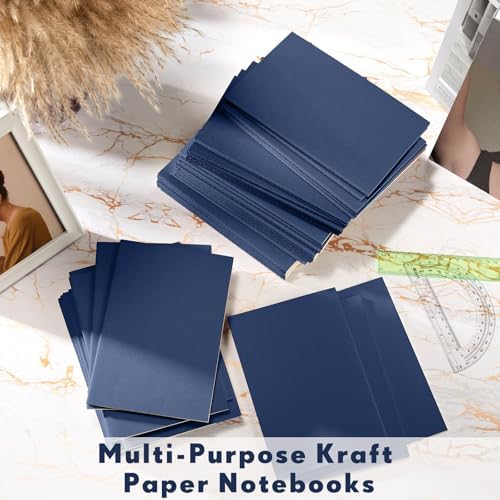 Mimorou 100 Pcs A5 Journals Notebooks Bulk,Navy,Blank - Image 7