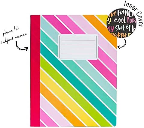 Pukka Pad, Carpe Diem Composition Notebooks - 3 Pack of Journals Featuring 140 Pages of College Ruled 80GSM Paper with Sturdy Cover Stock - 9.75 x 7.5in - Color Wash - Image 5