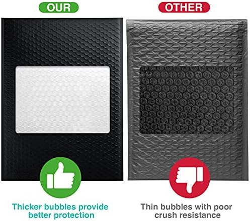 METRONIC Black Bubble Mailers 10.5x16 Inch 25 Pack Large Padded Envelopes - Image 5