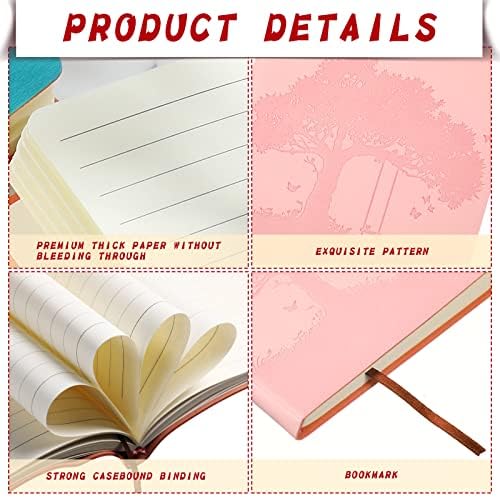 TaoBary 48 Pcs Pu Leather Journals Notebook Bulk Colorful Tree Life Lined Journal Notebook Soft Pu Leather Cover Ruled Writing Notebook for Writing School Office Home 128 Pages (3.7 x 5.7 Inch) - Image 4