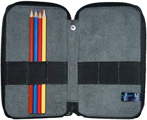 Speedball Art Products 254240 24 Pencil Storage Canvas Pencil Case, Denim - Image 2
