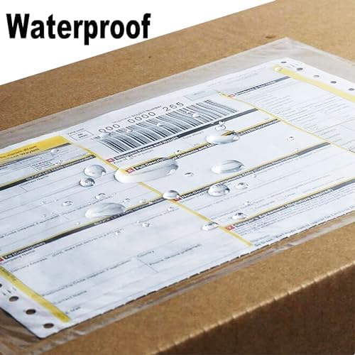 500 Pack 7.5x5.5" Packing List Mailing Envelopes Shipping Envelopes Packing List Clear Adhesive Shipping Label Sleeves Shipping Supplies for Small Businesses, Shipping Label Envelopes - Image 6