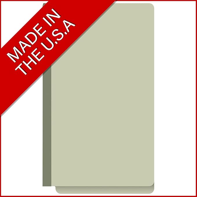 Ecom Folders End Tab Pressboard File Folders | Legal Size 25 Pt Stock with 2" Tyvek Expansion | Full Cut Tabs for Medical Charts, Legal Documents & Office Records | Light Green, Box of 25 - Image 5