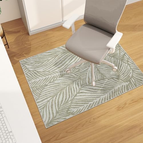Office Chair Mat for Hardwood Floor, 48"x36" Easy Glide Computer Desk Mat Protector for Rolling Chair Under Desk Rug Nonslip Backing, Machine Wash (Modern) by CHAKME