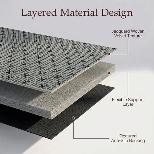 48"x60" Office Chair Mat for Hardwood Floor, Non-Slip Washable Birch Grey - Image 4