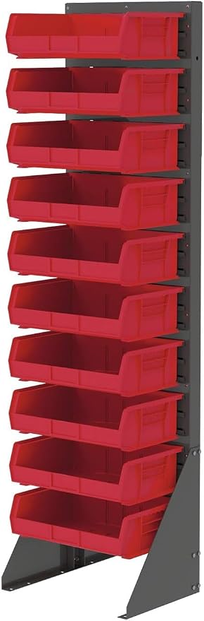 Akro-Mils 30255 AkroBins Plastic Storage Bins, 11"x16"x5", Red, 6-Pack | Space-Saving Stackable Bins for Garage, Pantry, Craft Organization - Image 6