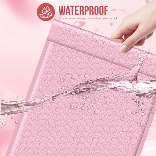 Fuxury 12x15 Bubble Mailers 40 Pack Light Pink Padded Envelopes - Image 4