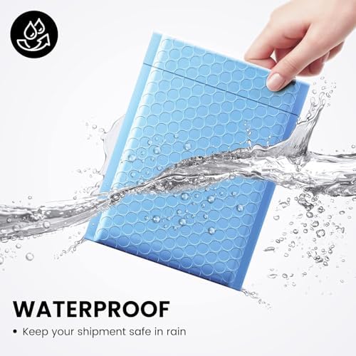 Fuxury Bubble Mailer 6x10" 600 Pack Light Blue - Image 4