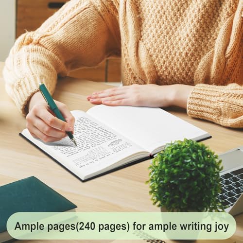 Comix Lined Journal Notebook for Work, 240 Pages, 5.5 x 8.3 inch, Black - Image 2