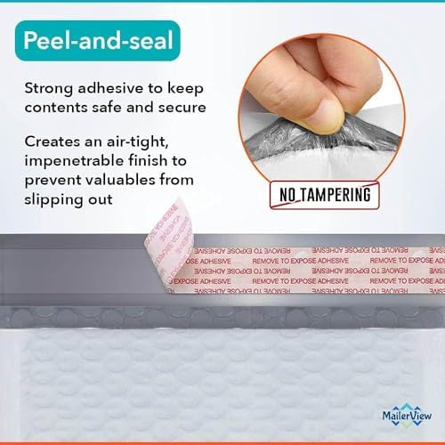 Bubble Mailers 10x13, Self Seal Poly Padded Envelopes, 100 Pack Bulk - Image 4