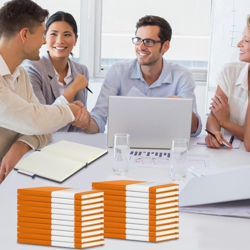 20 Pack Journals for Writing College Ruled Notebooks Journal in Bulk, Hardcover Notebooks (200Pages) for Note Talking, Lined Bullet Journals for Home School Office, 5.7"x8.4", Orange - Image 7