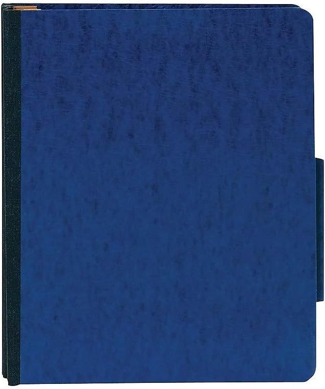 Staples Moisture‑Resistant Classification Folder, Letter Size, 2 Dividers, 2/5‑Cut Top Tab, Navy Blue Pressboard, Durable Construction - Image 2