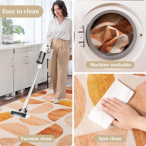 Office Chair Mat for Hardwood Floor, 60"x45" Easy Glide Computer Desk Mat Protector for Rolling Chair Under Desk Rug Nonslip Backing, Machine Wash, (Modern) - Image 6