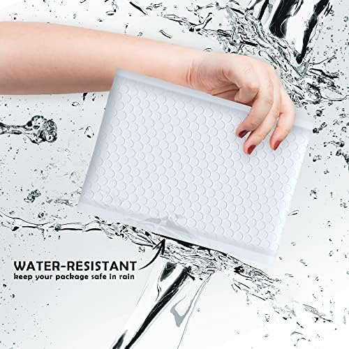 Yens Bulk Color Bubble Mailers Padded Shipping Envelopes, Self-Sealing, Water-Resistant, Multiple Colors, for E-commerce and Business Mailing (White, 8.5" x 12") - Image 4
