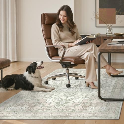 36"x48" Office Chair Mat for Hardwood Floor, Non-Slip Washable Mint - Image 7