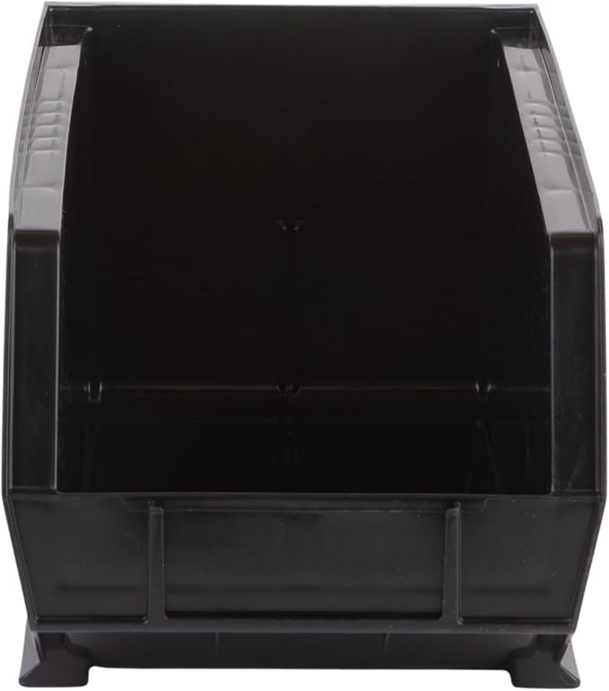HE HUDSON EXCHANGE 15" x 8" x 7" (12 Pack) Plastic Stackable Storage Bin, Black - Image 5
