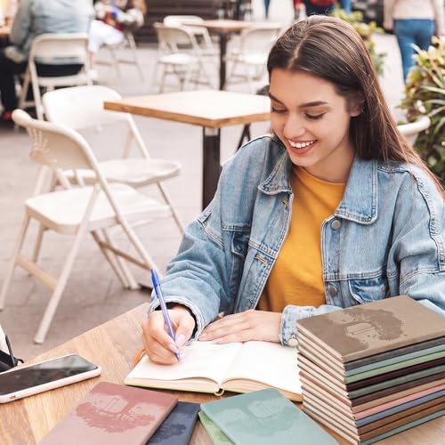TaoBary A5 PU Leather Journals Bulk Colorful Tree Journal Notebook Soft Leather Cover Lined Ruled Writing Notebook for Back to School Office Group Team Volunteer(Assorted Colors,60 Pcs) - Image 3