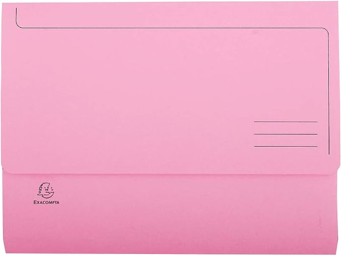 Exacompta - Ref 46770E - Super A4 Document Wallets - 245 x 325mm in Size, Suitable for A4 Documents, 3cm Expansion Gusset, 220gsm Card, PEFC-Certified - Assorted Colours (Pack of 50) - Image 4