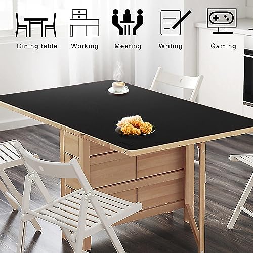 ZORESYN PU Leather Desk Pad 47.24"x31.50" Black - Image 6