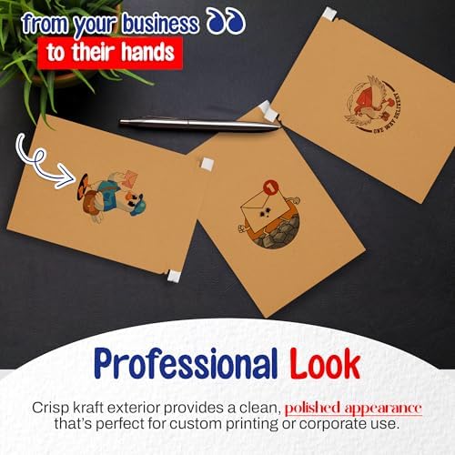 MT Products Custom Printed Mailer Envelopes with Self-Seal Tape 7" x 9" – Keeps Delicate Items Safe - Image 6